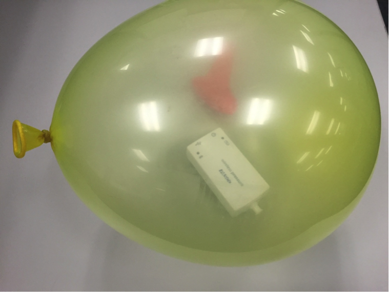 Wireless sensor in a balloon