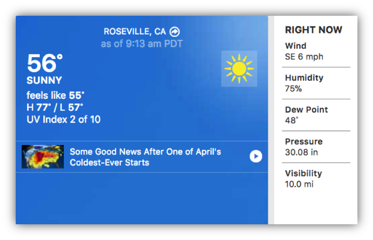 weather in roseville